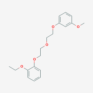 molecular formula C19H24O5 B5097345 1-ethoxy-2-{2-[2-(3-methoxyphenoxy)ethoxy]ethoxy}benzene 