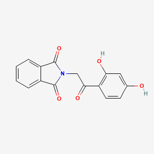 molecular formula C16H11NO5 B5097372 2-[2-(2,4-dihydroxyphenyl)-2-oxoethyl]-1H-isoindole-1,3(2H)-dione CAS No. 65190-77-4