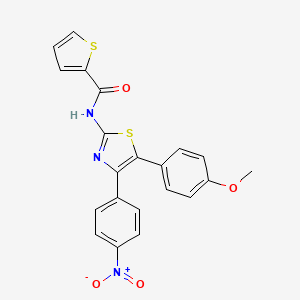 N-[5-(4-methoxyphenyl)-4-(4-nitrophenyl)-1,3-thiazol-2-yl]-2-thiophenecarboxamide