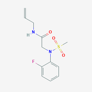 N~1~-allyl-N~2~-(2-fluorophenyl)-N~2~-(methylsulfonyl)glycinamide