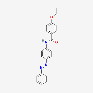 4-ethoxy-N-{4-[(E)-phenyldiazenyl]phenyl}benzamide