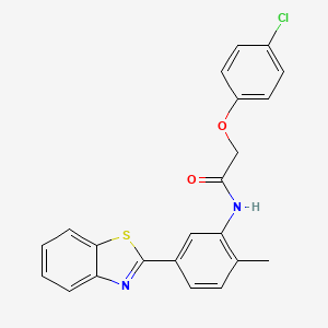 N-[5-(1,3-benzothiazol-2-yl)-2-methylphenyl]-2-(4-chlorophenoxy)acetamide