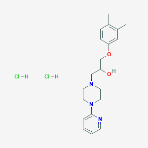 1-(3,4-dimethylphenoxy)-3-[4-(2-pyridinyl)-1-piperazinyl]-2-propanol dihydrochloride