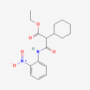 Ethyl 2-cyclohexyl-3-(2-nitroanilino)-3-oxopropanoate