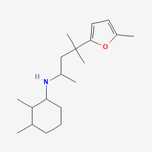 2,3-dimethyl-N-[4-methyl-4-(5-methylfuran-2-yl)pentan-2-yl]cyclohexan-1-amine