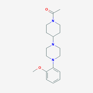 molecular formula C18H27N3O2 B5097481 1-(1-acetyl-4-piperidinyl)-4-(2-methoxyphenyl)piperazine 