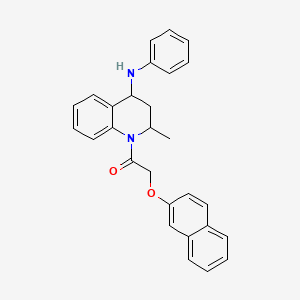 1-[2-methyl-4-(phenylamino)-3,4-dihydroquinolin-1(2H)-yl]-2-(naphthalen-2-yloxy)ethanone