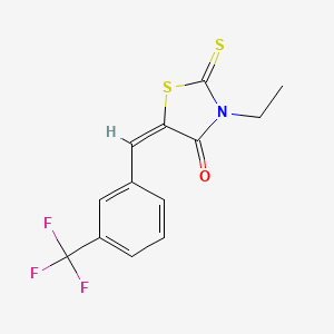 3-ethyl-2-thioxo-5-[3-(trifluoromethyl)benzylidene]-1,3-thiazolidin-4-one