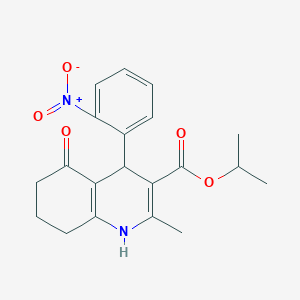 isopropyl 2-methyl-4-(2-nitrophenyl)-5-oxo-1,4,5,6,7,8-hexahydro-3-quinolinecarboxylate