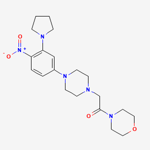 4-({4-[4-nitro-3-(1-pyrrolidinyl)phenyl]-1-piperazinyl}acetyl)morpholine