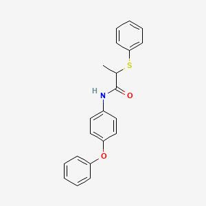 N-(4-phenoxyphenyl)-2-(phenylthio)propanamide