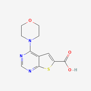 4-(4-morpholinyl)thieno[2,3-d]pyrimidine-6-carboxylic acid