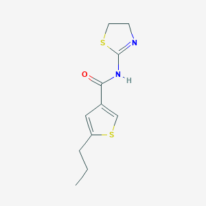 molecular formula C11H14N2OS2 B5097649 N-(4,5-dihydro-1,3-thiazol-2-yl)-5-propyl-3-thiophenecarboxamide 