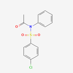 molecular formula C14H12ClNO3S B5097663 N-[(4-chlorophenyl)sulfonyl]-N-phenylacetamide 