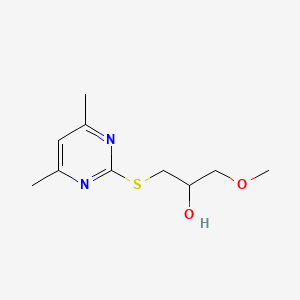 1-[(4,6-dimethyl-2-pyrimidinyl)thio]-3-methoxy-2-propanol