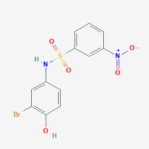 N-(3-bromo-4-hydroxyphenyl)-3-nitrobenzenesulfonamide