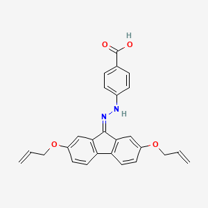 4-{2-[2,7-bis(allyloxy)-9H-fluoren-9-ylidene]hydrazino}benzoic acid