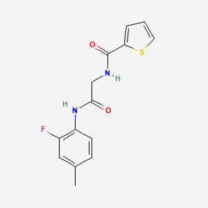 N-{2-[(2-fluoro-4-methylphenyl)amino]-2-oxoethyl}-2-thiophenecarboxamide