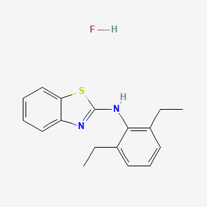 molecular formula C17H19FN2S B5097724 N-(2,6-diethylphenyl)-1,3-benzothiazol-2-amine hydrofluoride 