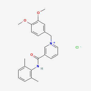 molecular formula C23H25ClN2O3 B5097751 1-(3,4-dimethoxybenzyl)-3-{[(2,6-dimethylphenyl)amino]carbonyl}pyridinium chloride 