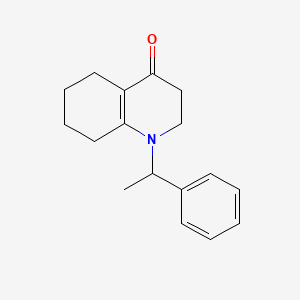 molecular formula C17H21NO B5097759 1-(1-phenylethyl)-2,3,5,6,7,8-hexahydro-4(1H)-quinolinone 