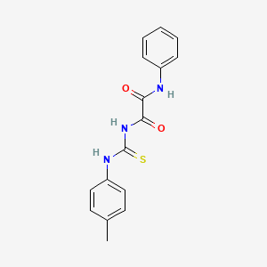 molecular formula C16H15N3O2S B5097778 N-{[(4-methylphenyl)amino]carbonothioyl}-N'-phenylethanediamide 