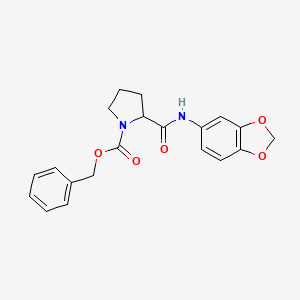 Benzyl 2-(1,3-benzodioxol-5-ylcarbamoyl)pyrrolidine-1-carboxylate