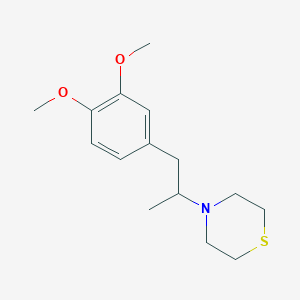 molecular formula C15H23NO2S B5097834 4-[2-(3,4-dimethoxyphenyl)-1-methylethyl]thiomorpholine 