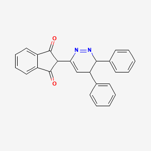 molecular formula C25H18N2O2 B5097852 2-(5,6-diphenyl-5,6-dihydro-3-pyridazinyl)-1H-indene-1,3(2H)-dione 