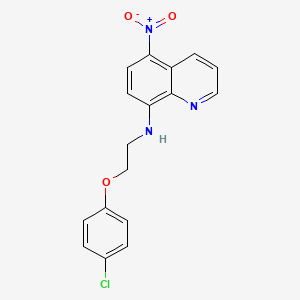 N-[2-(4-chlorophenoxy)ethyl]-5-nitro-8-quinolinamine