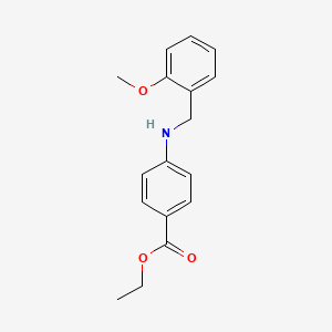 molecular formula C17H19NO3 B5097912 ethyl 4-[(2-methoxybenzyl)amino]benzoate 