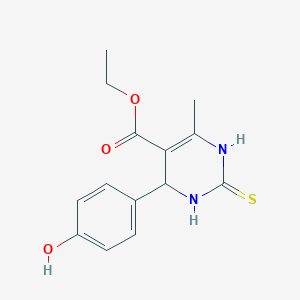 ethyl 4-(4-hydroxyphenyl)-6-methyl-2-thioxo-1,2,3,4-tetrahydro-5-pyrimidinecarboxylate