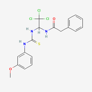 2-phenyl-N-[2,2,2-trichloro-1-({[(3-methoxyphenyl)amino]carbonothioyl}amino)ethyl]acetamide