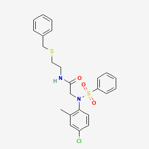 N~1~-[2-(benzylthio)ethyl]-N~2~-(4-chloro-2-methylphenyl)-N~2~-(phenylsulfonyl)glycinamide