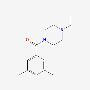 molecular formula C15H22N2O B5097986 (3,5-DIMETHYLPHENYL)(4-ETHYLPIPERAZINO)METHANONE 