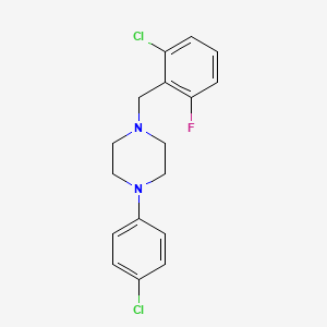 molecular formula C17H17Cl2FN2 B5097987 1-(2-chloro-6-fluorobenzyl)-4-(4-chlorophenyl)piperazine 