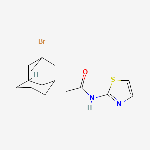 2-(3-bromoadamantanyl)-N-(1,3-thiazol-2-yl)acetamide