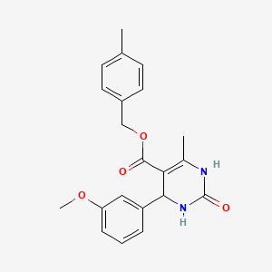 4-methylbenzyl 4-(3-methoxyphenyl)-6-methyl-2-oxo-1,2,3,4-tetrahydro-5-pyrimidinecarboxylate