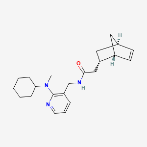 2-[(1S*,2S*,4S*)-bicyclo[2.2.1]hept-5-en-2-yl]-N-({2-[cyclohexyl(methyl)amino]-3-pyridinyl}methyl)acetamide