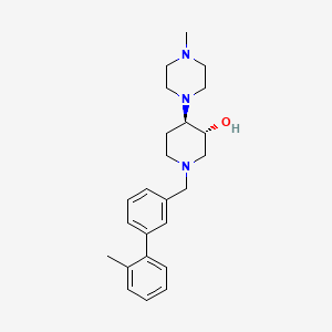 (3R*,4R*)-1-[(2'-methyl-3-biphenylyl)methyl]-4-(4-methyl-1-piperazinyl)-3-piperidinol