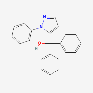 molecular formula C22H18N2O B5098116 Diphenyl-(2-phenylpyrazol-3-yl)methanol 