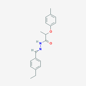 molecular formula C19H22N2O2 B5098137 N'-(4-ethylbenzylidene)-2-(4-methylphenoxy)propanohydrazide 