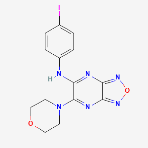 N-(4-iodophenyl)-5-morpholin-4-yl-[1,2,5]oxadiazolo[3,4-b]pyrazin-6-amine