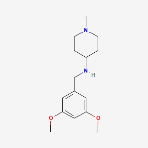 molecular formula C15H24N2O2 B5098148 N-[(3,5-dimethoxyphenyl)methyl]-1-methylpiperidin-4-amine 