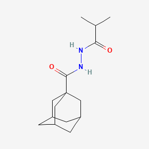 N'-(2-methylpropanoyl)adamantane-1-carbohydrazide