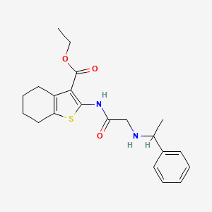 ethyl 2-{[N-(1-phenylethyl)glycyl]amino}-4,5,6,7-tetrahydro-1-benzothiophene-3-carboxylate