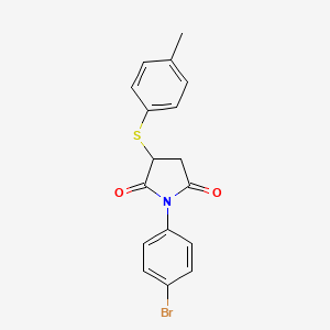 1-(4-Bromophenyl)-3-[(4-methylphenyl)sulfanyl]pyrrolidine-2,5-dione