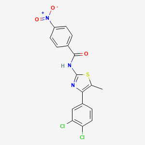 N-[4-(3,4-dichlorophenyl)-5-methyl-1,3-thiazol-2-yl]-4-nitrobenzamide