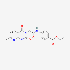 ethyl 4-{[(1,5,7-trimethyl-2,4-dioxo-1,4-dihydropyrido[2,3-d]pyrimidin-3(2H)-yl)acetyl]amino}benzoate