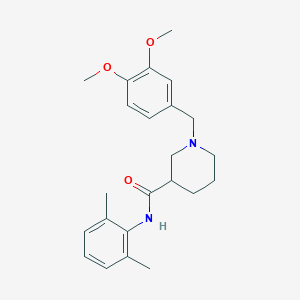 1-(3,4-dimethoxybenzyl)-N-(2,6-dimethylphenyl)-3-piperidinecarboxamide